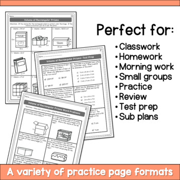 volume of rectangular prisms worksheets by hello learning tpt