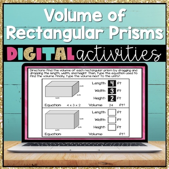 Preview of Volume of Rectangular Prisms and Composite Figures Digital Activities 5.MD.5