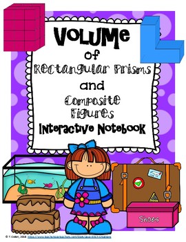 Preview of Volume of Rectangular Prisms and Composite Figures Interactive Notebook