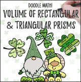 St. Patrick's Day Volume of Rectangular Triangular Prisms 