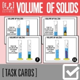 Volume of Solids Water Displacement Task Cards | Print and