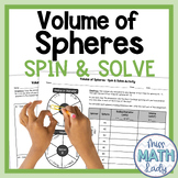 Volume of Spheres Activity - Find Volume and Find Radius o