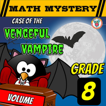Preview of Volume of Spheres, Cylinders, and Cones - Math Mystery 8th Grade Math Review
