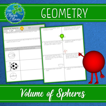 Preview of Volume of Spheres Worksheets