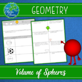 Volume of Spheres Worksheets