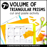 Volume of Triangular Prisms Activity | Volume of Prisms Activity