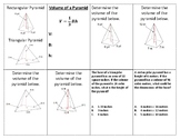 Volume of a Pyramid Foldable