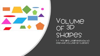 Preview of Volume of cuboids - ppt