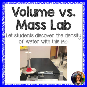 Preview of Volume vs. Mass Lab- Discovering Density
