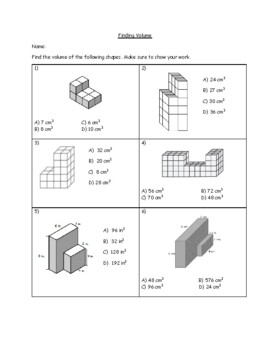 volume with irregular shapes by mai math class tpt