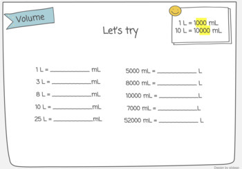 capacity and volume worksheet teaching resources tpt