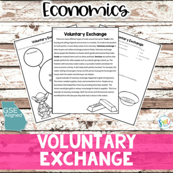 Preview of Voluntary Trade Reading Worksheet Packet (SS4E1d) *GSE Aligned* NO PREP