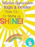 Volunteer Appreciation Tags & Poster {Thank you for helpin