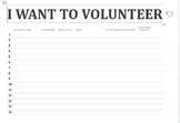 Volunteer List