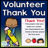 Volunteer Thank You Note Card: Perfect for Volunteer Appre