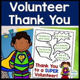 Volunteer Thank You Note Card, Volunteer Thank You Card, V