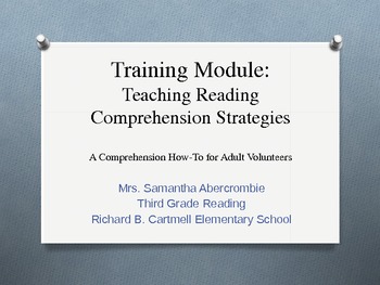 Preview of Volunteer Training Module - Reading Comprehension