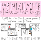 Volunteer and Teacher Appreciation Gift Tags