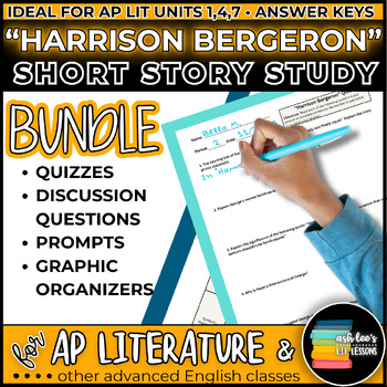 Preview of Harrison Bergeron | Vonnegut | Short Story Unit BUNDLE | HS ELA and AP Lit