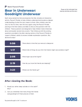 Bear in Underwear: Goodnight Underwear (Paperback)