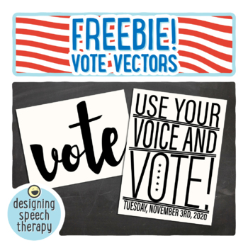 Vote Svg For Cricut Or Silhouette By Designing Speech Therapy Tpt