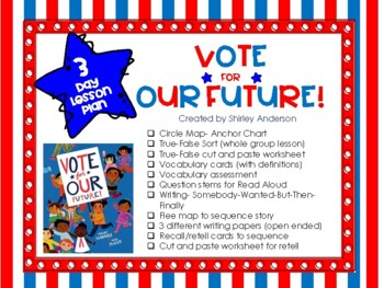 Preview of Vote for our Future! 3 Day lesson for Elections and Voting