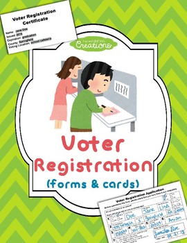 Preview of Voter Registration Forms and Cards!