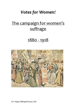 Preview of Votes For Women! Suffragettes Test Prep and study booklet.
