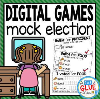 Preview of Voting Activity Digital for Kindergarten Google Classroom
