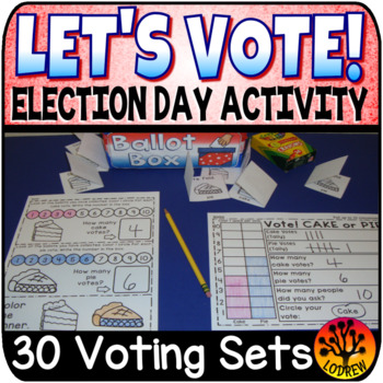 Preview of Voting Activity Vote USA America Patriotic Centers Election Day No Prep
