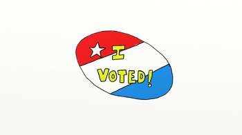 Preview of Voting Badge Clip Art!