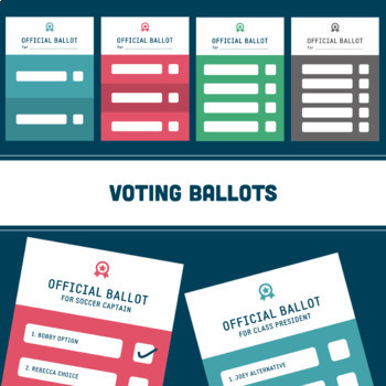 Preview of Voting Ballots (editable)