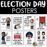 Voting & Election Day Posters Kindergarten & First Social 