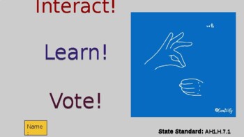 Preview of Voting Interactive Slides (For Deaf Students)