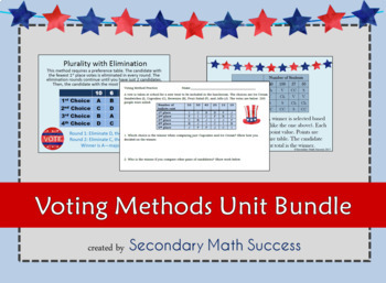Preview of Discrete Math: Voting Methods Unit Bundle