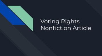 Preview of Voting Rights Article Gradual Release Slideshow