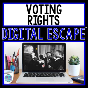 Preview of Voting Rights DIGITAL ESCAPE ROOM for Google Drive® | US Voting Amendments