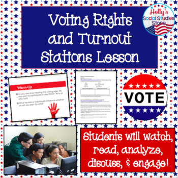 Preview of Voting Rights and Turnout Stations Lesson