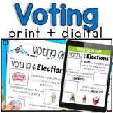 Voting and Election Day Activities + Writing (+ digital)