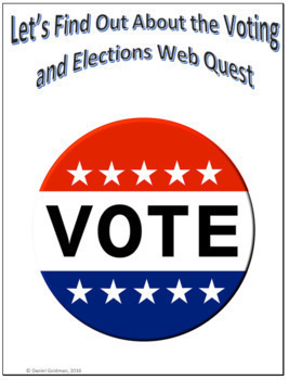 Preview of Voting and Elections Webquest for Google Apps - Internet Activity