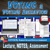 Voting & Voting Behavior | Power Point & Reading Activity 