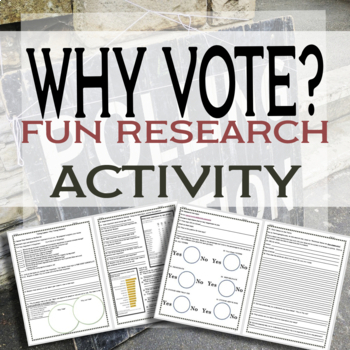 Preview of Voting and Why it Matters Fun Research Activity (Print and Digital)