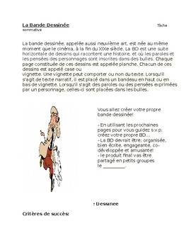 Preview of Votre propre bande dessinée/ French Basics