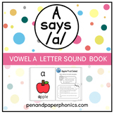 Vowel A Letter Sound Book