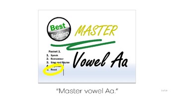 Preview of Vowel - Aa Read