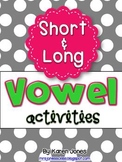 Vowel Activities BUNDLE for Short and Long Vowels