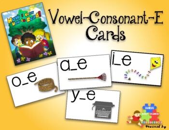 Vowel-Consonant-E Grapheme Cards by CHANIQUIS | TPT
