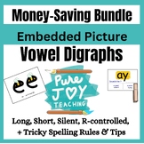 Vowel Digraph Bundle Colorful Picture Embedded Phonics, Sp