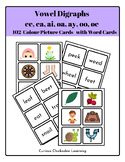 Vowel Digraph ( Long Vowel) Picture and Word Phonics Cards