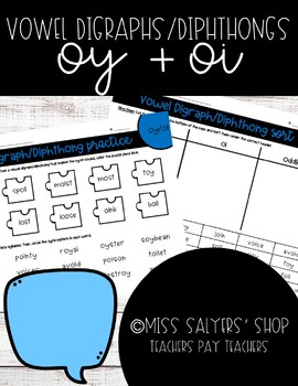 Preview of Vowel Digraphs & Diphthongs: oy, oi